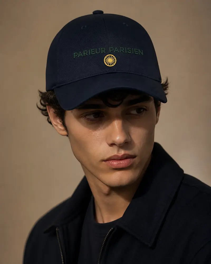 Casquette brodée Parieur Parisien Marine