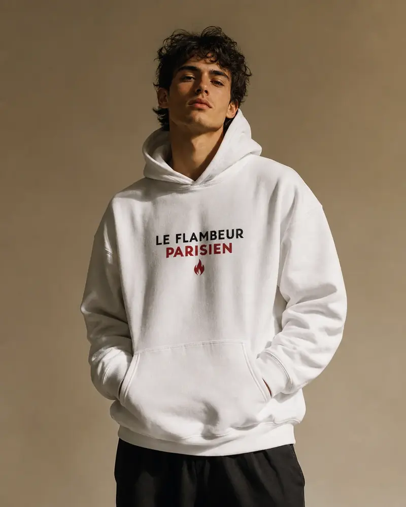 Hoodie Le Flambeur Blanc