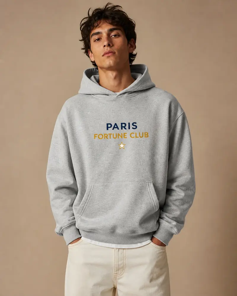 Hoodie Paris Fortune Club Gris
