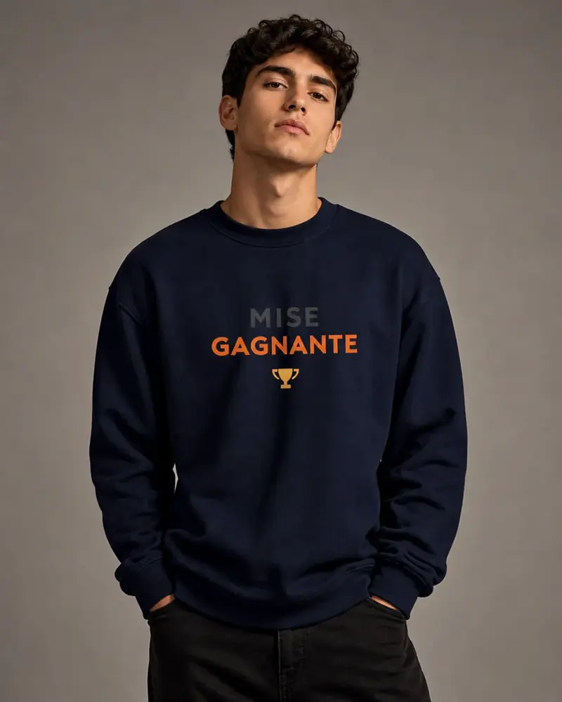 Sweat Mise Gagnante Marine