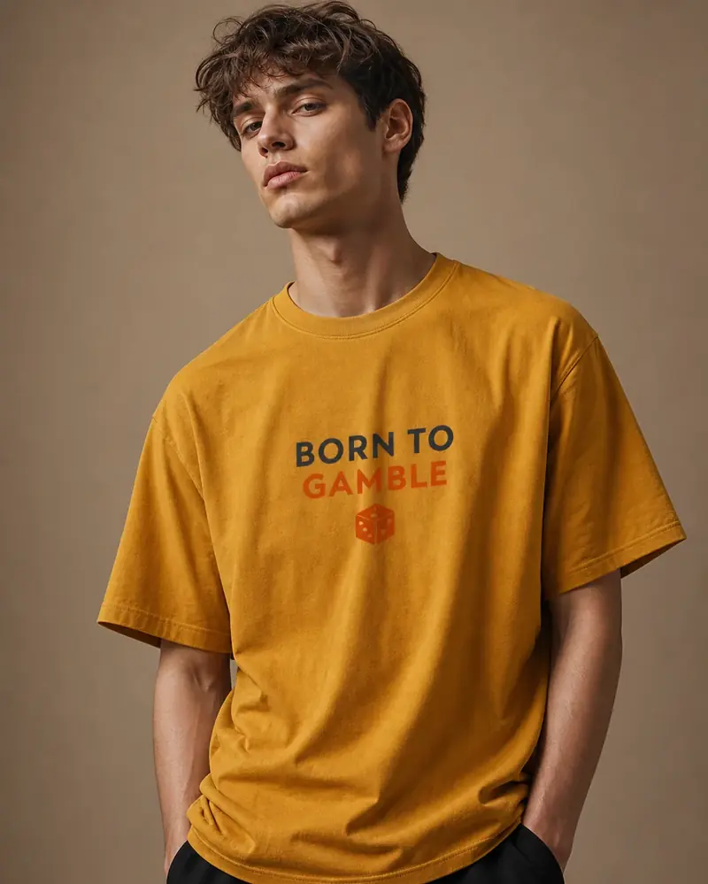 T-shirt Born To Gamble Or
