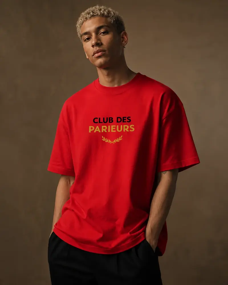 T-shirt Club Des Parieurs Rouge