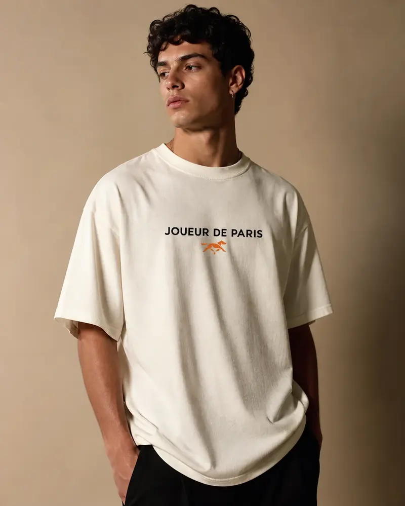 T-shirt Joueur De Paris 1 Horse Crème