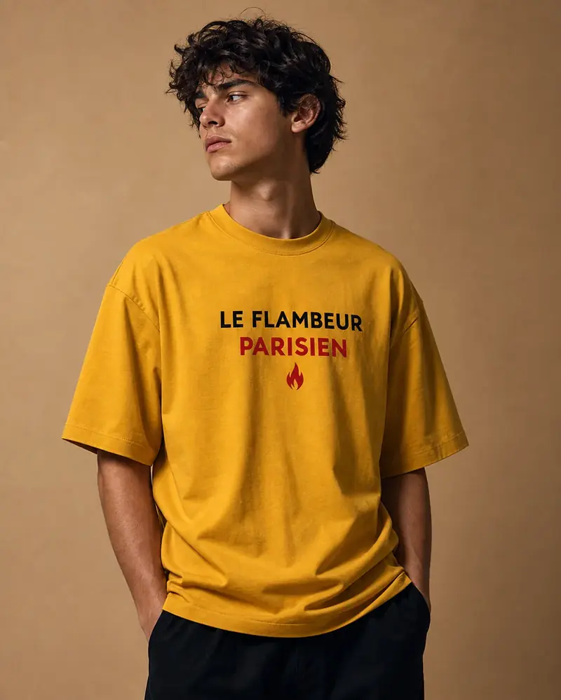 T-shirt Le Flambeur Or