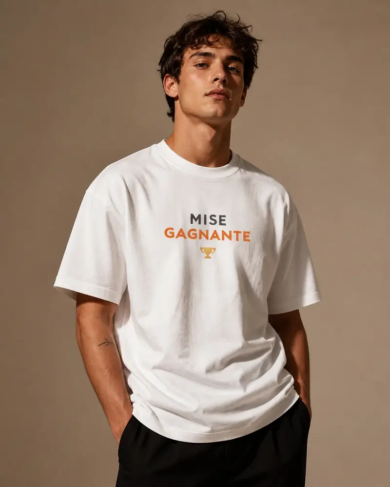 T-shirt Mise Gagnante Blanc