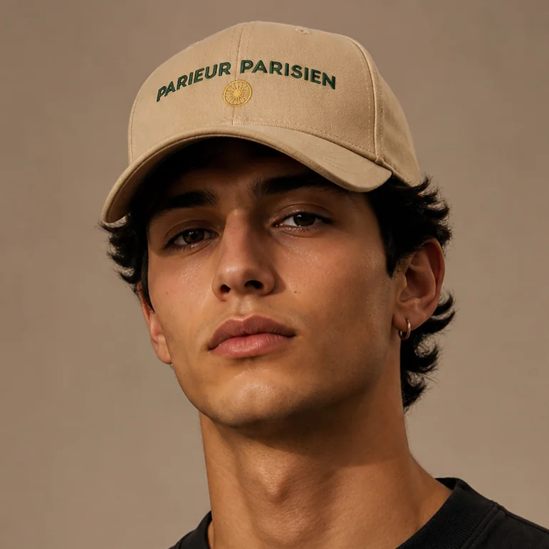 Casquette brodée Parieur Parisien Sable